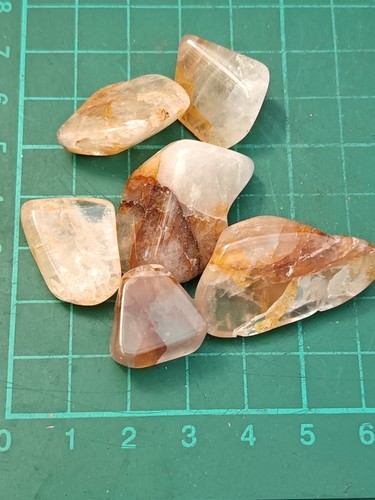 Golden healer quartz crystals - golden,
