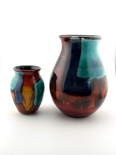 Pair poole pottery gemstones - pair,