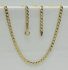 375 9ct Real Gold 3mm Curb