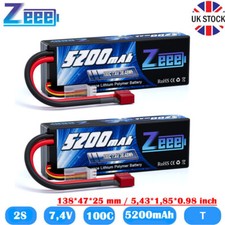 2x Zeee 7,4V 2S Lipo Battery T