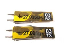 Heng Long Tamiya 1:16 R/C tank boat car parts 27.095 Mhz Crystal 03 Pair Set UK