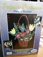 Pinflair Sequin Picture Kit ~ Flower Basket