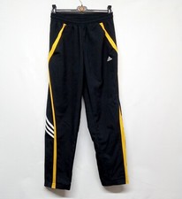 Y2K Adidas Climacool Joggers Tracksuit Bottoms Yellow Black White W28 L30