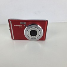 POLAROID iE826 18MP DIGITAL CAMERA - Untested No Battery Red 