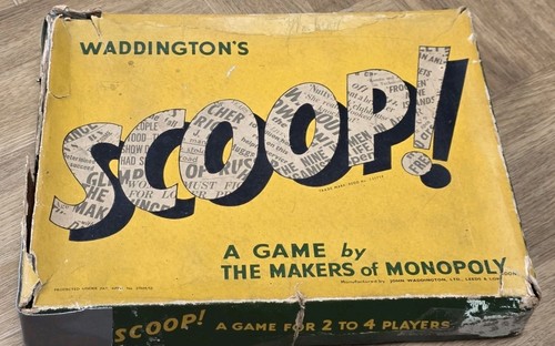 Scoop board game waddington - board,