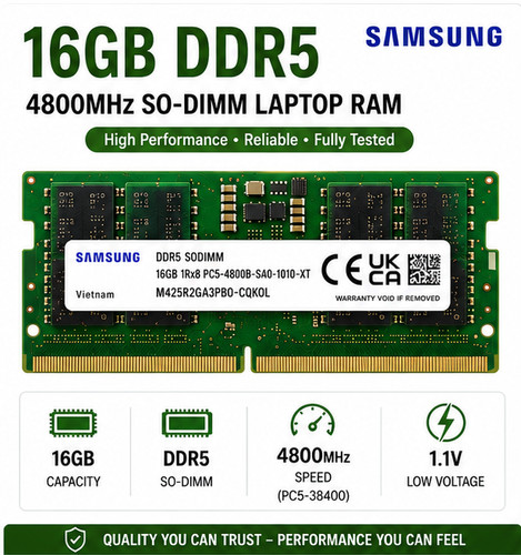 16gb samsung ddr5 - laptop, ram