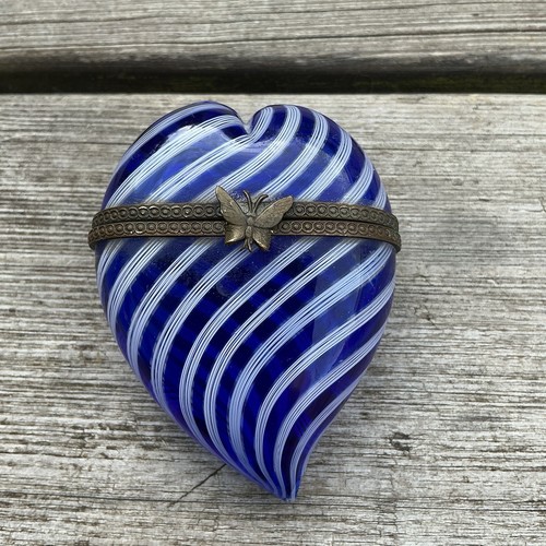 Vintage murano glass blue - glass,