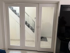 glass sliding doors used