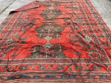 Antique Carpet Vintage Rug Turkish Oushak Wool Rug 325 x 380cm Maple & Co Label