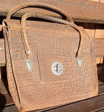 Antique Handbag Crocodile Skin
