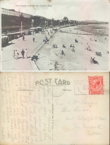 Promenade and beach colwyn - beach, at