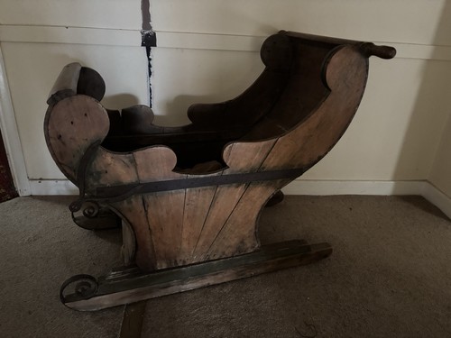 Antique wooden pony - wooden,