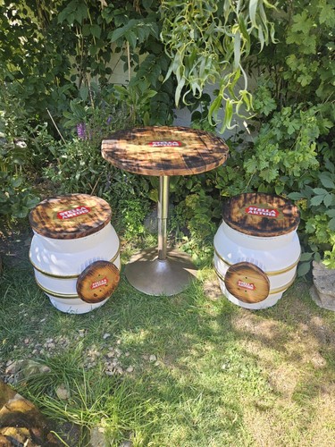 Stella artois barrel seats pub