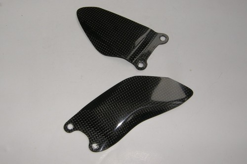 Carbon fibre heel plates - carbon,