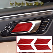 4pcs Red Carbon Fiber Interior