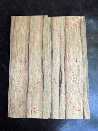 Black limba korina - /, 2-piece