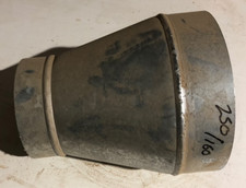 Galvanised steel extraction ducting reducer 250mm to 160mm