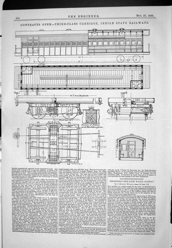 Old 1885 third class carriage - old, third-class