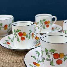 4 X ART DECO OSBORNE CHINA