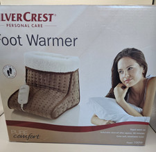 Silvercrest Cosy Electric Foot Warmer Brown Fully Working & Tested Good Conditio