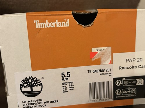 Timberland junior size - junior, 5.5