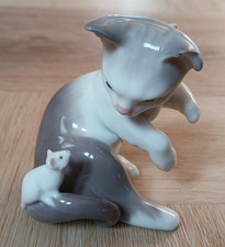 Lladro No.5236 Cat and Mouse Figurine 