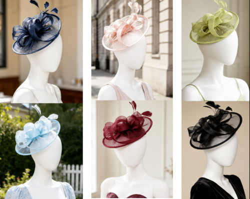 Large wedding fascinator - large,