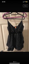 River Island Black Playsuit