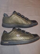 Lacoste leather "Camden Stars" Black and gold UK 7 Worn a few times