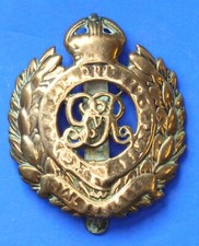 WW1 George V Royal Engineers Cap Badge, WRIGHT 12767, highly polished **[30123]