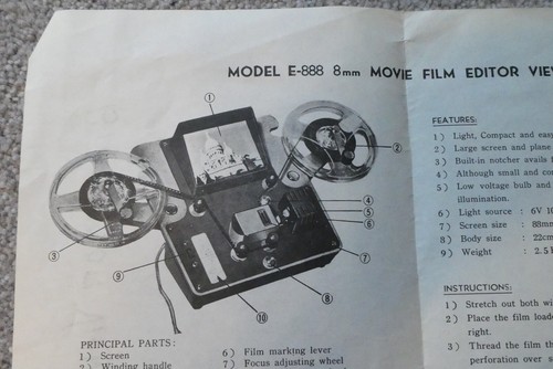 Vintage instructions model - instructions,