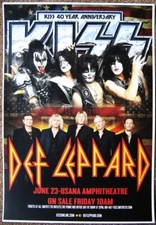 KISS and Def Leppard 13" X 19"