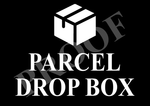 Parcel delivery metal sign - metal,