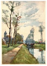 Boat in Canal France Unused