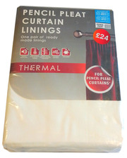 Ivory Pencil Pleat Curtain