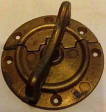 vintage Table Leaf Cleat/Connector/ drawer catch solid brass 