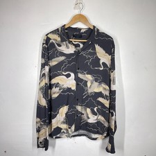 All Saints Shirt Mens M Grey