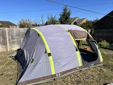 6 man Airgo inflatable tent, carpet, additional porch for sale barely used