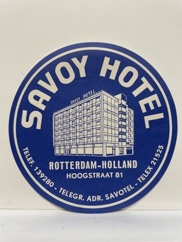 Savoy hotel rotterdam luggage - hotel,