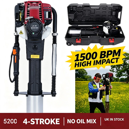 Stroke 52cc petrol post - 4‑stroke,