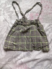 Zara Baby Girl Strappy Skirt Dress 2-3 Years Checkered Lined Pockets
