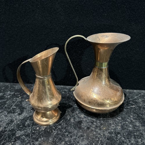 Vintage copper jugs - copper,
