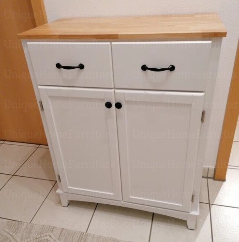 Rustic side cabinet vintage - side,