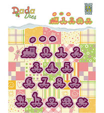 Alphabet train number - cutting die DADA baby dies - Nellie Snellen (DDD006)