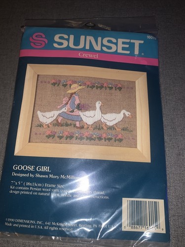 Sunset goose girl - sunset,