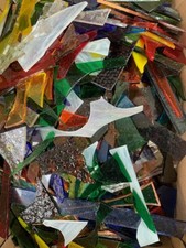 Stained Glass Offcuts Suitable For Mosaics