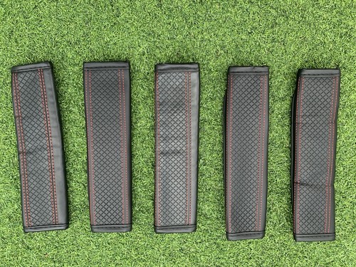 Seat belt pads - belt, faux