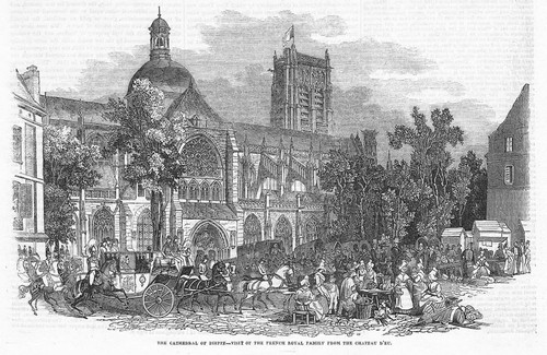 Dieppe cathedral antique - dieppe,