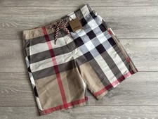 Burberry Check Swim Shorts Archive Beige Checked Swimming Pool 'M' MEDIUM BNWT