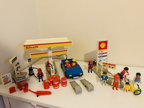 Vintage playmobil shell - playmobil, petrol